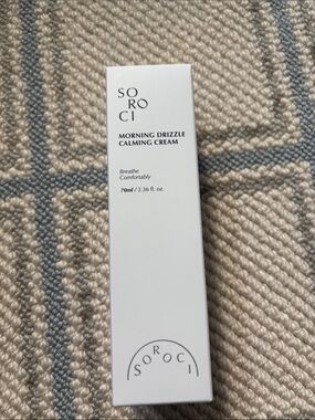 NWT Sorocio Morning Drizzle Calming Cream Soothing Moisturizer 2.36 fl oz
